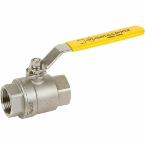 Anderson Metals Anderson Metals  0.75 in. 304 Stainless Steel Threaded Ball Valve - FP800 - 2 Piece 949166BAG